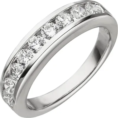 Produktbild von Gr. 52 Damen Ring 925 Sterling Silber 9 Zirkonia Silberring