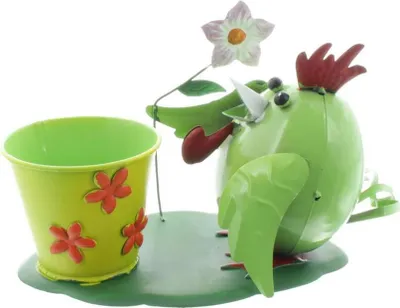 Produktbild von Gall & Zick Vogel mit Blumentopf Grün
