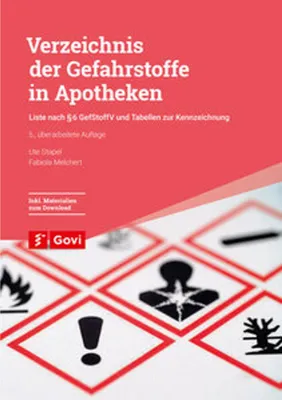Obrázok produktu pre Verzeichnis der Gefahrstoffe in Apotheken