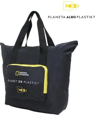 Productafbeelding van Opvouwbare shopper tas van National Geographic, model FOLDABLES 14402, kleur zwart