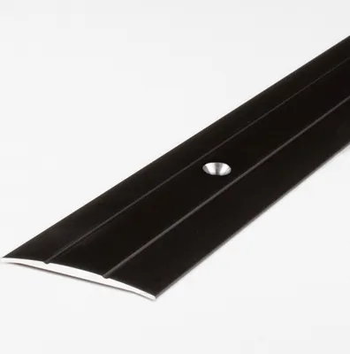 Produktbild von PROVISTON Übergangsprofil | 1.8 x 38 x 2700 mm | Übergangsschiene Übergangsleiste Bodenprofil Abdeckleiste Aluminium eloxiert Bronze Dunkel Gebohrt