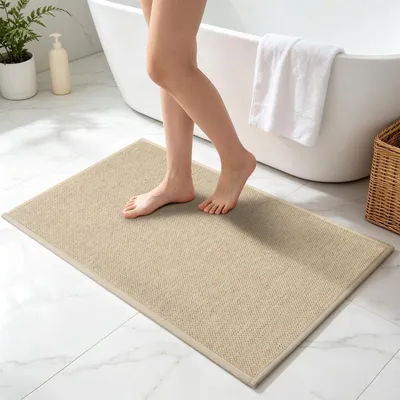 Productafbeelding van Omgoods - Antislip Badmat voor Badkamer, Snel Droogend en Machinewasbaar