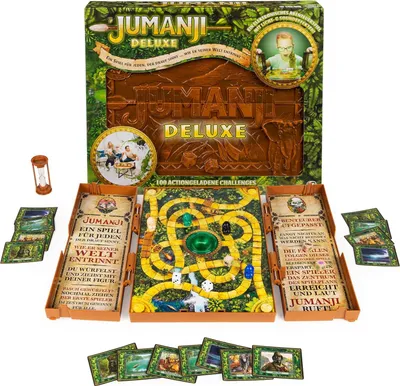 Immagine prodotto di Spin Master Games Jumanji, il gioco per famiglie ricco di azione, versione deluxe Famiglia (52.04)