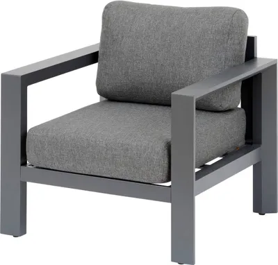 Produktbild von Gartenmöbel sessel "evasion" graphit polyester und aluminium - Hespéride