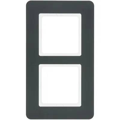 Image de Cadre 2x ant/sammet - Cadre 2-gang anthracite 10126186