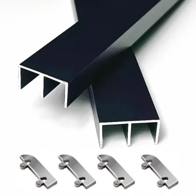 Produktbild von Schiebetürschiene für Kleiderschränke, Aluminium