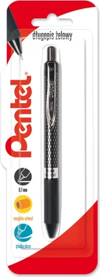 Image de Stylo à bille gel Pentel K497 0,7 mm noir, 1 pièce