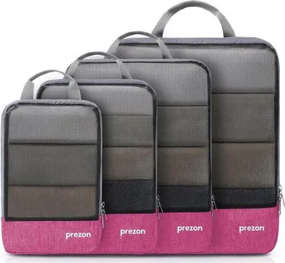Productafbeelding van Famanu reiskofferorganizers met compressiefunctie - ideaal voor het organiseren van koffers en rugzakken