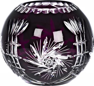 Produktbild von Kugelvase Schleuderstern 16cm, violett