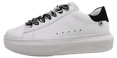 Image de Chaussures de randonnée Rieker Manila/Namur pour femmes, lacets, style sportif, baskets, couleur blanche, pour un usage quotidien