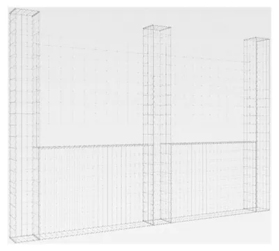 Produktbild von Gabionenkorb U-Form mit 3 Säulen