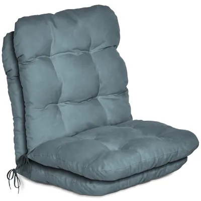 Produktbild von Beautissu 2er Set Niedriglehner Auflagen Set Flair NL, 100x50x8cm, Taubenblau