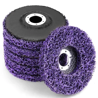 Obrázek produktu pro Čistící kotouče hrubé 5 kusů Ø125mm Fialový čistící kotouč CSD z rouna CBS Brusný kotouč
