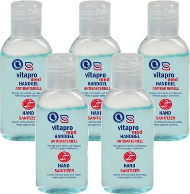Produktbild von Vitapro Med Handgel Antibakteriell 5 x 100 ml