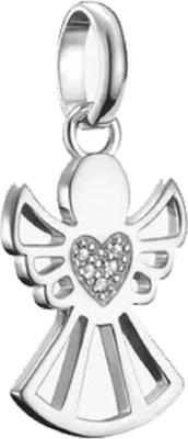 Obrázok produktu pre Prívesok s príveskom, anjel s gravírovaným srdcom a drahokamami v striebre - Thomas Sabo Model: CC1242-051-14