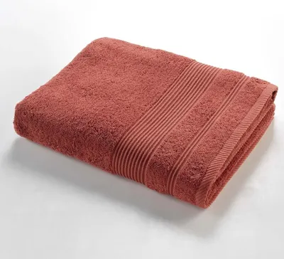 Image de Draps de bain - PROMO LINGE - Coton - 150x90 cm - Terracotta