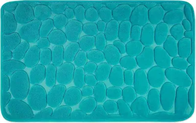 Produktbild von WohnDirect weiche Memoryschaum Badematte LONDON Petrol 50 x 80 cm