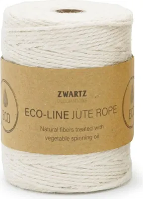 Produktbild von Jute-Kordel Ø3 mm – 160 m Naturkordel für Deko & Basteln Weiß