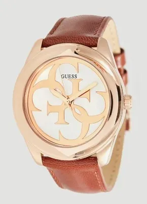 Produktbild von GUESS TWIST Damenuhr U0895L3M Lederband Uhr gold Damen Uhr
