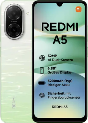 Produktbild von Xiaomi Redmi A5 Dual Sim 128GB, 4GB RAM, Lake Green