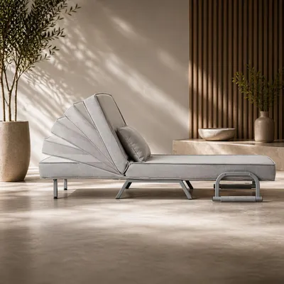 Zdjęcie produktu dla Makika sofa rozkładana Ted w kolorze szarym