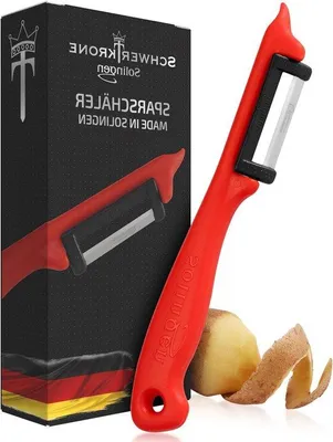 Image de Coupe-pommes de terre et légumes - 1 pièce - rouge