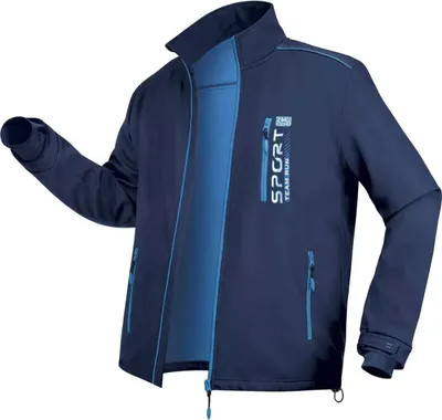 Obrázok produktu pre Atlas For Men - Vodoodpudivá softshellová bunda pre mužov - Sport AF545 (XXL) (námornícka modrá)