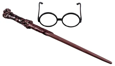 Produktbild von Harry Potter Set: Zauberstab und Brille