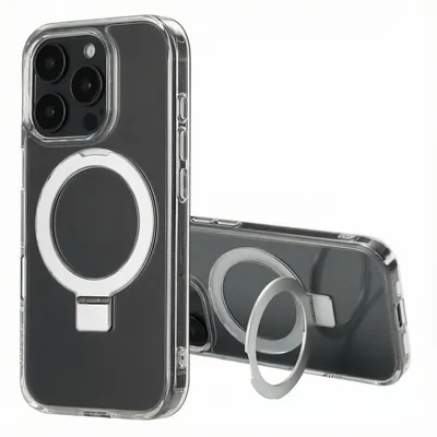 Obrázok produktu pre Accezz Zadný kryt stojana s MagSafe pre Apple iPhone 16 Pro - Transparentný
