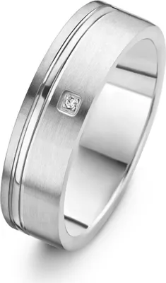 Produktbild von Danish Design - Ring - Damen - IJ143R1D-56 - Karise - Titanium - Diamanten - Weite 56