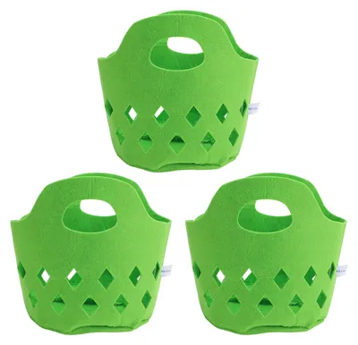 Imagen del producto de Juego de fieltro para niños pequeños, con un frutero de tres piezas, multifuncional e innovador, ideal como juguete educativo sobre alimentos