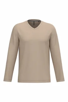 Zdjęcie produktu dla Kariban Męska koszulka z długim rękawem V-neck