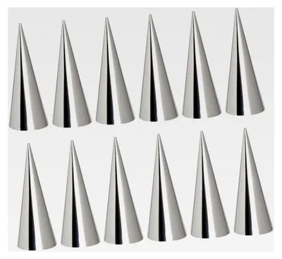 Produktbild von 30 Stück Edelstahl Backform für Croissants und Sahnehörnchen