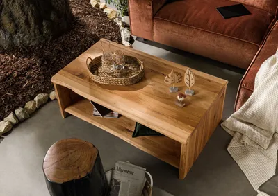 Produktbild von MASSIVMOEBEL24 Couchtisch Wildeiche 120x70x45 natur geölt PURE OAK #308