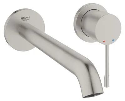 Produktbild von GROHE Essence New 2-Loch Waschtischbatterie mit langem Auslauf