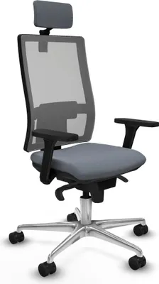 Produktbild von Bürostuhl mit Kopfstütze Horna Piqueras y Crespo 3D086N2 Grau