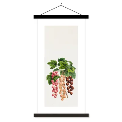 Produktbild von MuchoWow® Textilposter Beeren - Lebensmittel - Obst 40x80 cm mit schwarzem Rahmen - Wandemalerei