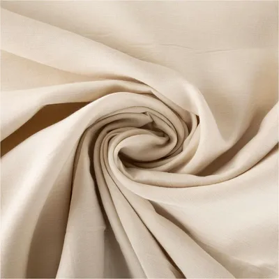 Produktbild von Gardinenstoff Meterware mit Bleiband Soft halbtransparent knitterarm creme 300cm