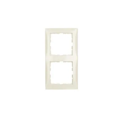 Image de Cadre Berker, double, S.1, blanc brillant, 1 pièce.