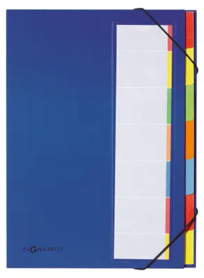 Produktbild von PAGNA Ordnungsmappe Deskorganizer 44171-02 DIN A4 7Fächer blau