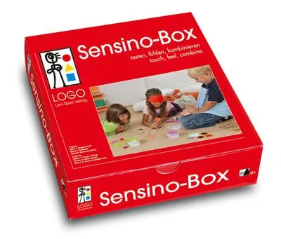 Produktbild von Kinderspiel Sensino-Box: 3 Tast- und Sinnesspiele mit 124 Spielkarten, ab 4 Jahre