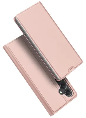 Produktbild von Dux Ducis Skin Pro Hülle für Samsung A55 5G – Roségold – Klapphülle mit Standfunktion und Kartenfach