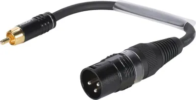 Obrázek produktu pro SOMMER CABLE Adaptér XLR(M)/Cinch(M) 0,15 m sw kabel