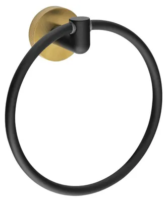 Immagine prodotto di Anello per asciugamani LARISSA, nero/oro opaco