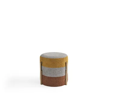 Produktbild von Gruppe Hocker Polyester Wohnzimmer Sitz Stoff Luxus Sitzer 2tlg. Neu