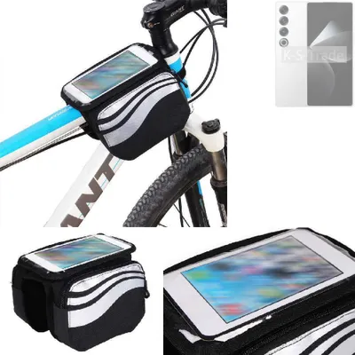 Produktbild von K-S-Trade Rahmentasche Fahrrad-Halterung kompatibel mit Meizu 21 Pro Rahmenhalterung Fahrrad Handyhalterung Fahrradtasche Handy Smartphone Halterung