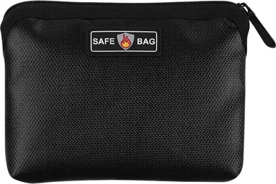 Produktbild von Feuerfeste, wasserdichte Dokumententaschen Flüssiges Silikonmaterial Wärmeisolierung Feuer- und wasserfeste, sichere Tasche Mit Reißverschluss für Barausweiskarten Aufbewahrungsbehälter