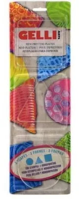 Image de Kit de mini-plaques de gel créatives Gelli Arts pour le monoprinting et les techniques mixtes