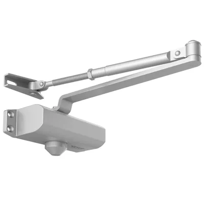 Zdjęcie produktu dla Samozamykacz VEVOR Automatyczny samozamykacz do użytku komercyjnego lub prywatnego dla drzwi o wadze do 45 kg Samozamykacz prętowy z odbojnikiem hydraulicznym Obudowa z odlewu aluminiowego Srebrny