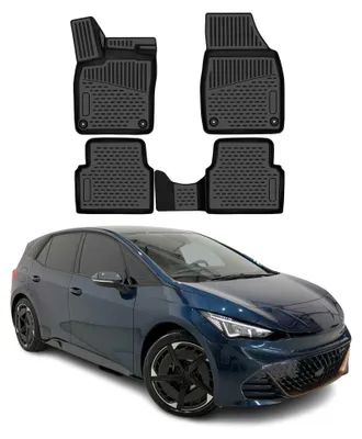 Imagen del producto de OMAC: Alfombrillas para el Cupra Born 2022-2026, de goma TPE, color negro, juego de 4 piezas, Imagen generada por IA